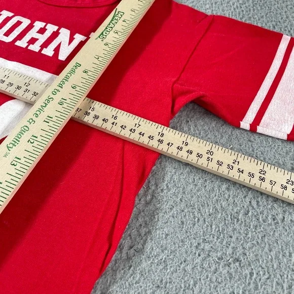 Vintage 70s Champion Blue Bar Tag Shirt L Red OHIO STATE BUCKEYES Single Stitch - Picture 6 of 11